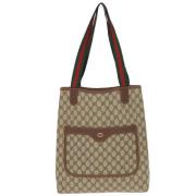 Pre-owned Canvas gucci-bags Gucci Vintage , Beige , Dames