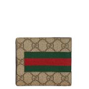 Pre-owned Canvas wallets Gucci Vintage , Beige , Dames