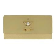 Pre-owned Leather wallets Miu Miu Pre-owned , Yellow , Dames