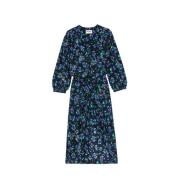 Zwarte Bloemen Zijden Jurk Zadig & Voltaire , Multicolor , Dames