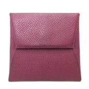 Pre-owned Leather wallets Hermès Vintage , Red , Dames