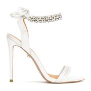 Versierde trouwsandalen met strikjes Kazar , White , Dames