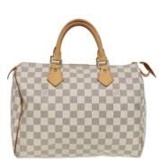 Pre-owned Canvas louis-vuitton-bags Louis Vuitton Vintage , White , Da...