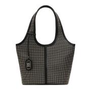 Hobo-tas versierd met kleine metalen noppen Kazar , Black , Dames