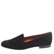 Pre-owned Suede flats Valentino Vintage , Black , Dames