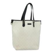 Pre-owned Leather totes Gucci Vintage , White , Dames