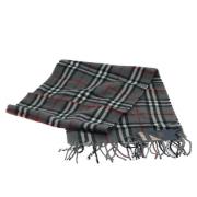 Pre-owned Wool scarves Burberry Vintage , Gray , Dames