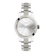 Zilver minimalistisch dameshorloge Kazar , Gray , Dames