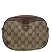 Pre-owned Canvas gucci-bags Gucci Vintage , Beige , Dames