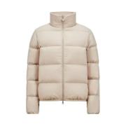 Korte Dons Puffer Jas Moncler , Beige , Dames