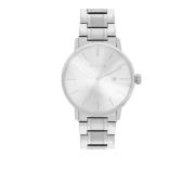 Zilveren minimalistisch horloge aan een armband Kazar , Gray , Dames