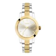 Goud en zilveren armbandhorloge Kazar , Yellow , Dames