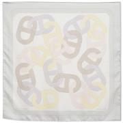 Pre-owned Silk scarves Hermès Vintage , White , Dames