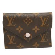 Pre-owned Coated canvas wallets Louis Vuitton Vintage , Brown , Dames