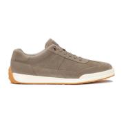 Taupe sneakers voor heren met talrijke decoratieve draden Kazar , Beig...