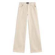 Hoge Taille Rechte Pijp Denim Jeans A.p.c. , Beige , Dames