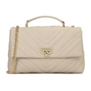 Gewatteerde tas met klep Kazar , Beige , Dames