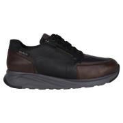 Ergonomische Brede Sneakers - Donkerbruin Mephisto , Brown , Heren