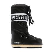 Iconische Nylon Winterlaarzen Moon Boot , Black , Dames