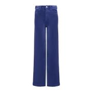 Wijde Pijp Hoge Taille Jeans Emporio Armani , Blue , Dames