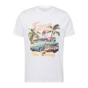 Gedrukt Regular T-shirt - Wit Guess , White , Heren