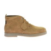 Leo Vetersluiting Leren Laarzen Kickers , Brown , Heren