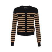 Stijlvolle Gebreide Top Elisabetta Franchi , Black , Dames