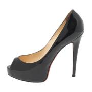 Pre-owned Leather heels Christian Louboutin Pre-owned , Black , Dames