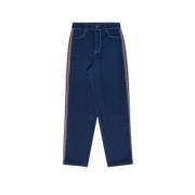 Geborduurde Denim Broek Set The New Society , Blue , Dames