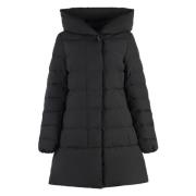 Donsjas met capuchon, 90% dons Woolrich , Black , Dames