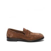 Bruine Suède Loafer Schoenen Alexander Hotto , Brown , Heren