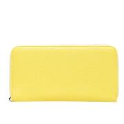 Pre-owned Leather wallets Bvlgari Vintage , Yellow , Dames