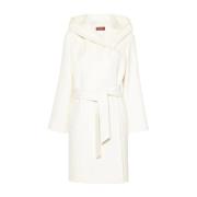 Wollen Jas Max Mara Studio , White , Dames