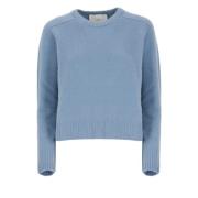 Lichtblauwe Cashmere Crew Neck Sweater Vanisé , Blue , Dames