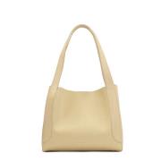 Urban stijl leren schoudertas Kazar , Beige , Dames