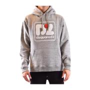 Grijze Sweatshirt Herenmode Aw22 Dsquared2 , Gray , Heren