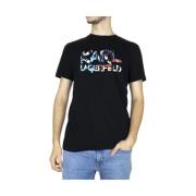 T-Shirts Karl Lagerfeld , Black , Heren