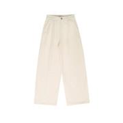 Corduroy Straight Cut Pants Vanilla Cream The New Society , Beige , Da...