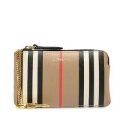 Pre-owned Canvas wallets Burberry Vintage , Beige , Dames