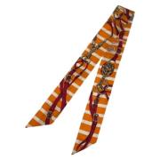 Pre-owned Canvas scarves Hermès Vintage , Multicolor , Dames