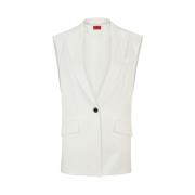 Stijlvol Sako Mode Accessoire Hugo Boss , White , Dames