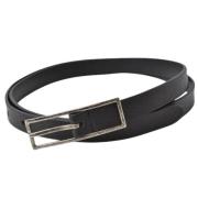 Pre-owned Leather belts Yves Saint Laurent Vintage , Black , Heren