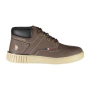 Bruine Heren Hoge Veterschoenen U.s. Polo Assn. , Brown , Heren