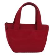 Pre-owned Nylon handbags Yves Saint Laurent Vintage , Red , Dames