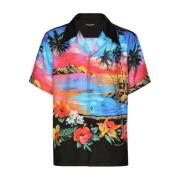 MultiColour Graphic-Print Shirt Dolce & Gabbana , Multicolor , Heren