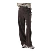 Casual Grijze Broek Object , Gray , Dames