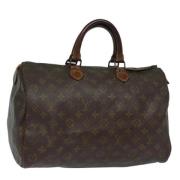 Pre-owned Canvas handbags Louis Vuitton Vintage , Brown , Dames