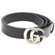 Pre-owned Leather belts Gucci Vintage , Black , Dames