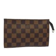 Pre-owned Canvas pouches Louis Vuitton Vintage , Brown , Dames