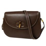 Pre-owned Leather gucci-bags Gucci Vintage , Brown , Dames